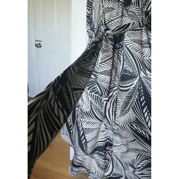 Boho Maxi Dress Love By Design Black/Cream Floral Size Large - Picture 7 of 9